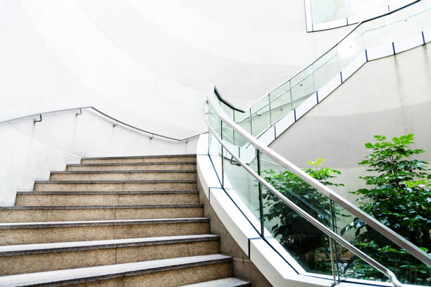 istock Staircase of modern office building 1132230378