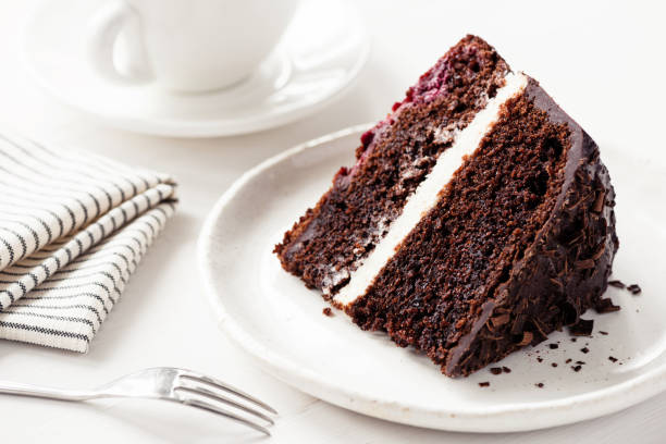 istock Chocolate cake with cream filling 1132230984