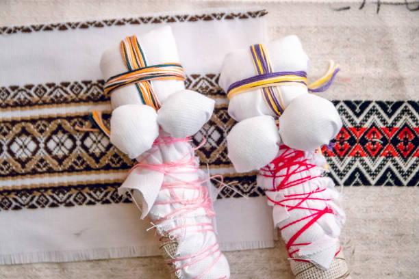 istock Handmade dolls. Arm. Handwork. Ukrainian style. 1132232196