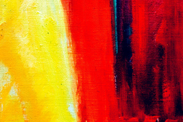 istock Yellow-red texture painted with oil. Abstract background. 1132232214