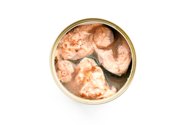 istock Canned mackerel. Canned food. 1132232427