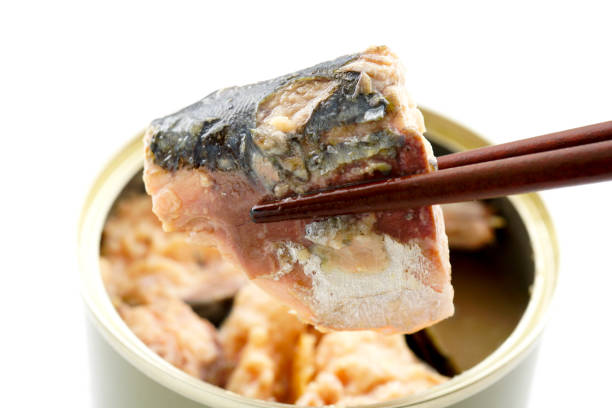 istock Canned mackerel. Canned food. 1132232445