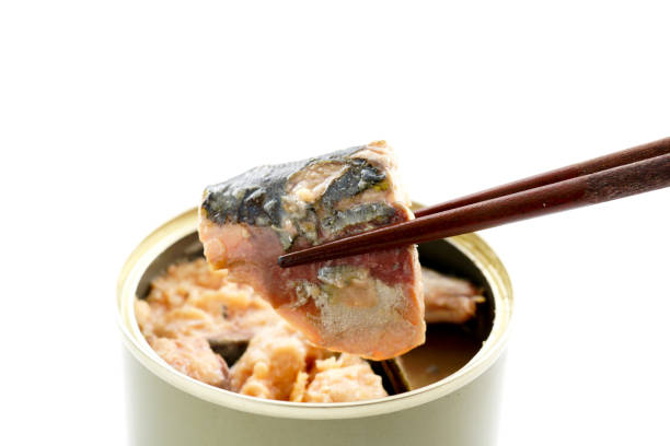 istock Canned mackerel. Canned food. 1132232472