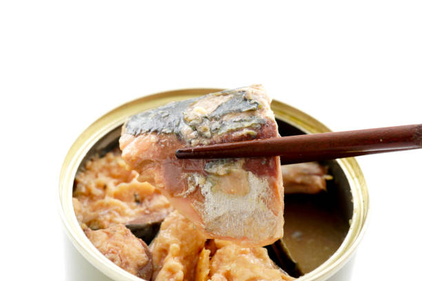 istock Canned mackerel. Canned food. 1132232591