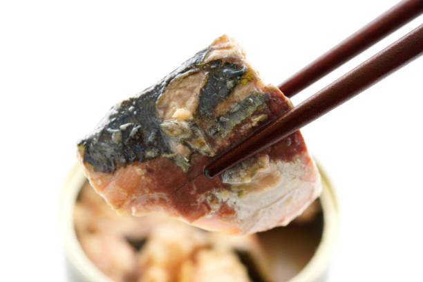 istock Canned mackerel. Canned food. 1132232785