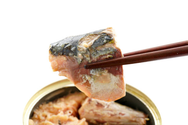 istock Canned mackerel. Canned food. 1132233314
