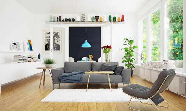 istock modern scandinavian living room design. 1132234525