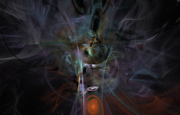 istock Abstract fractal art background illustration space geometry. 1132234979