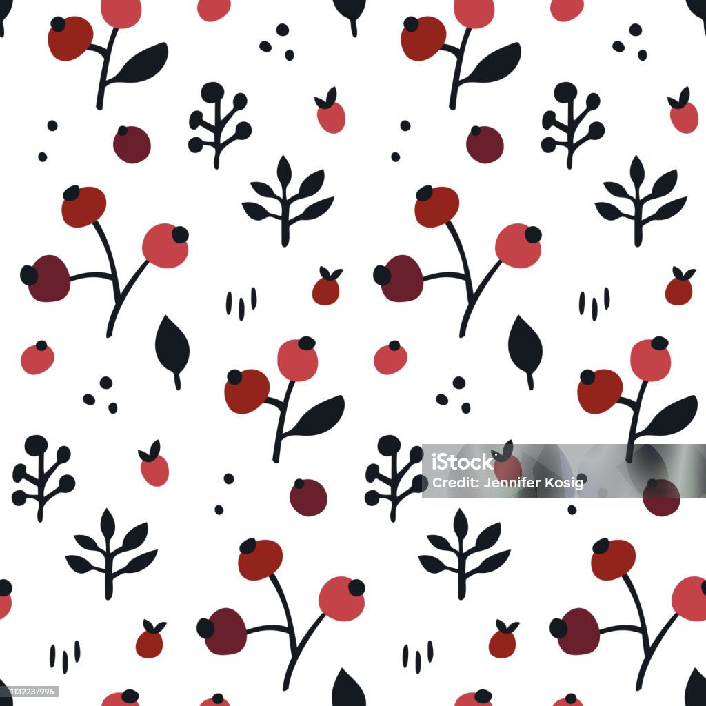 Berry Basic Patterns Seamless Berry Pattern Illustration Stock Illustration - Download Image ...