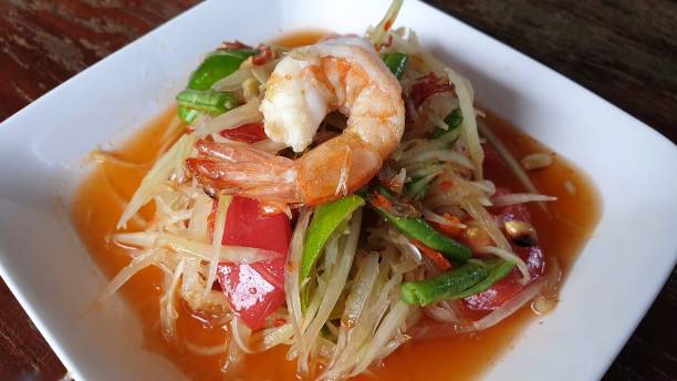 istock Spicy papaya salad 1132238696