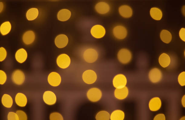 istock Defocused or blurred image of multi-colored lights in the city streets. Abstract background, selective focus. 1132240740