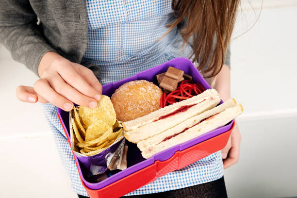 istock Bad school lunchbox, bad diet concept. 1132246888