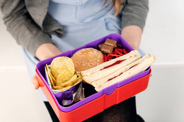 istock Bad school lunchbox, bad diet concept. 1132246978