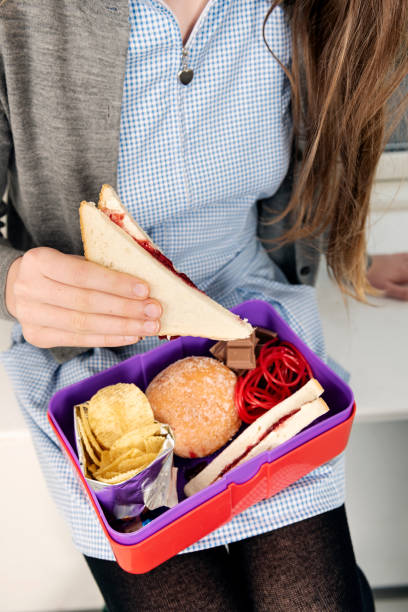 istock Bad school lunchbox, bad diet concept. 1132247138