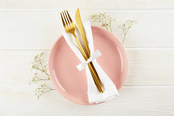 istock Easter table setting concept with a lot of copy space. 1132249517