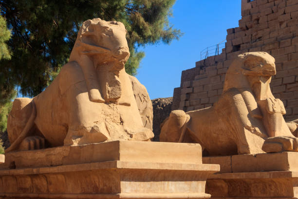 istock Alley of sphinxes at Karnak Temple Complex in Luxor, Egypt 1132250331