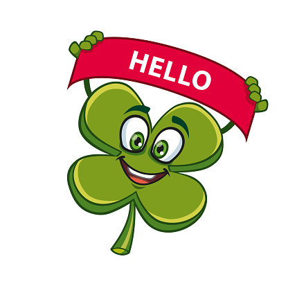 Fun Clover Funny Clover Stock Illustration - Download Image Now - Anthropomorphic ...