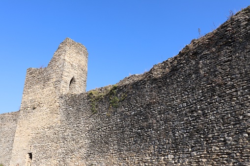 RAMPARTS SAINT HIPPOLYTE - MEDIEVAL VILLAGE OF CREMIEU - DAUPHINE - ISERE - FRANCE