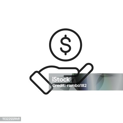 istock Investment Thin Line Vector Icon. Editable Stroke. Pixel Perfect. For Mobile and Web. 1132255949