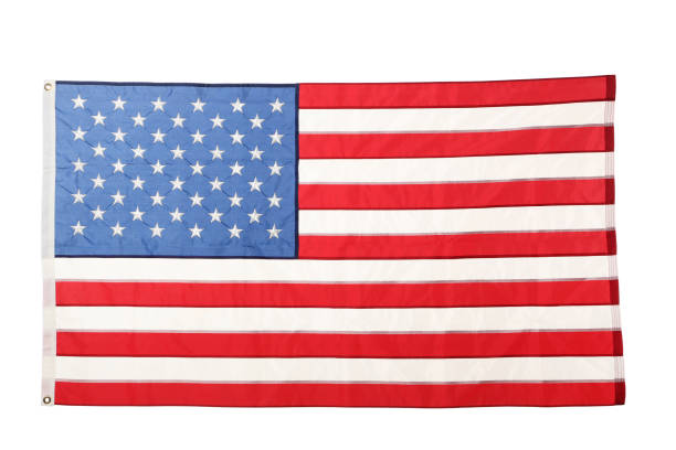 istock American flag isolated on white background 1132257400