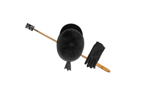 istock jockey helmet on white background 1132260350