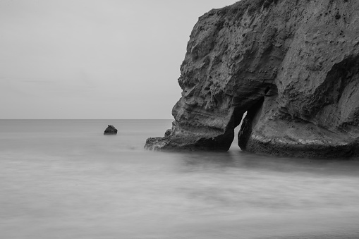 A Subtle Sea Arch on the California Coast