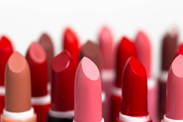 istock Set of lipstick tubes on white background 1132269333