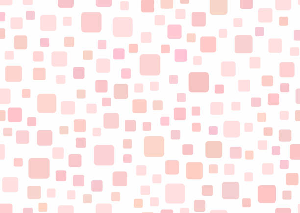Rectangular template with squares. Simple girly background. vector art illustration
