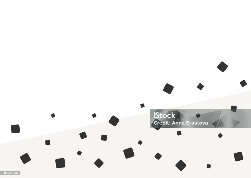 Simple Rectangular Background With Scattered Squares Stock Illustration ...