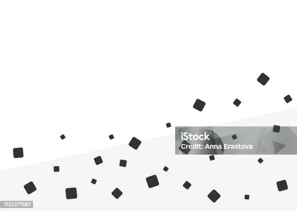 Simple Rectangular Background With Scattered Squares Stock Illustration ...