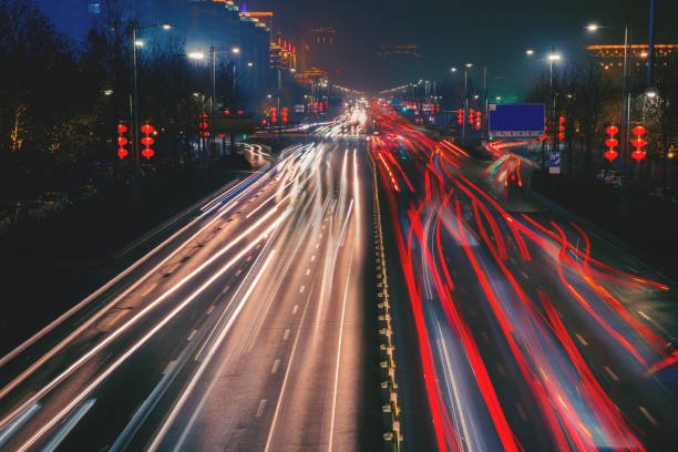 istock Long Exposure  Overpass in Chinese  New Year 1132272401