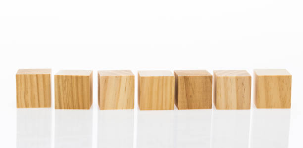 istock Wooden blocks on white background 1132273011