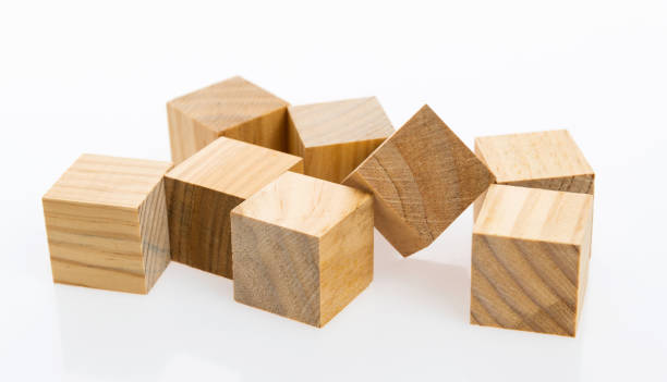 istock Wooden blocks on white background 1132278567