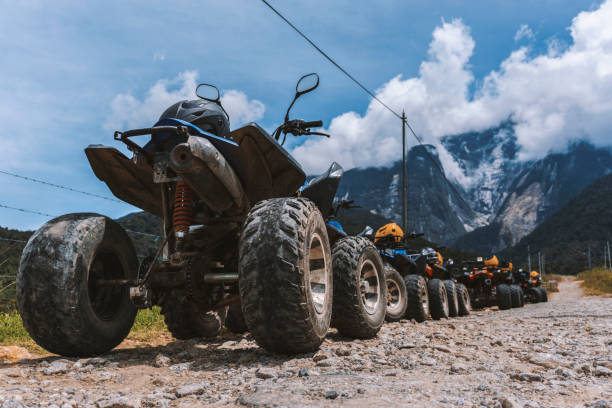 istock ATV (All-terrain Vehicle) Parked on Dirt Gravel Road 1132279134