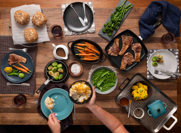 Cibo per la famiglia - foto stock