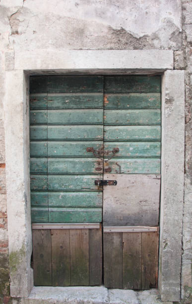istock Old wooden door. 1132281554