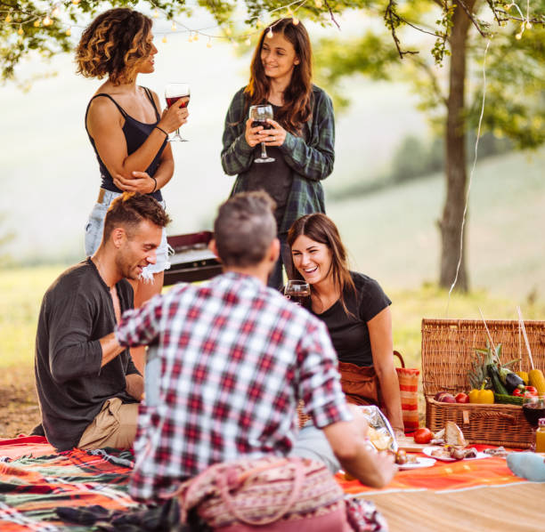 istock friends sitting on the carpet doing a bbq 1132283172