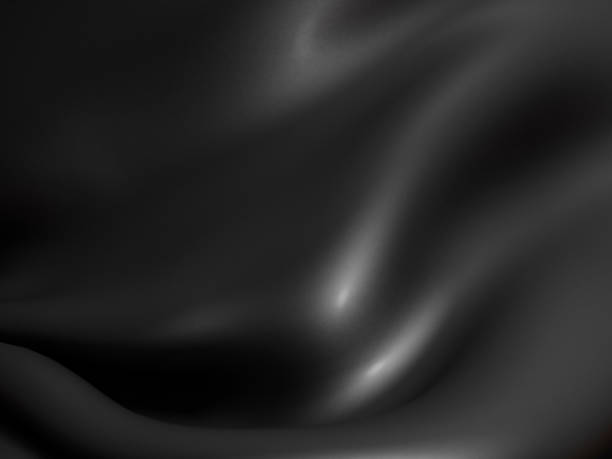 istock Black silk elegance tablecloth. Trade show exhibition 1132283179