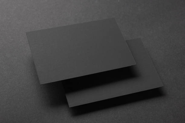 istock Business cards blank. Mockup on color background. Flat Lay. copy space for text 1132284491