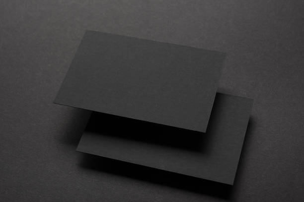 istock Business cards blank. Mockup on color background. Flat Lay. copy space for text 1132284507