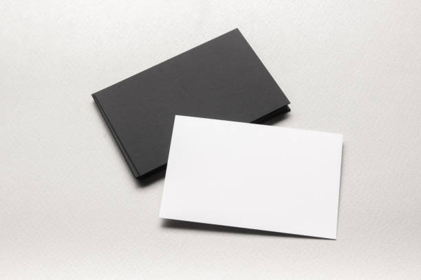 istock Business cards blank. Mockup on color background. Flat Lay. copy space for text 1132284691