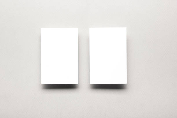 istock Business cards blank. Mockup on color background. Flat Lay. copy space for text 1132284770