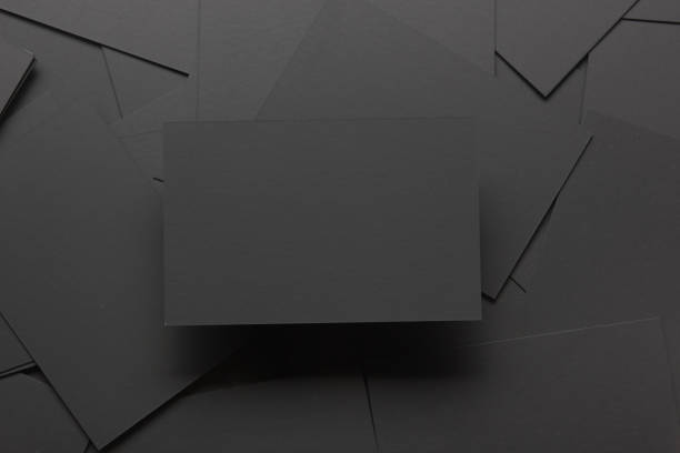 istock Business cards blank. Mockup on color background. Flat Lay. copy space for text 1132284814