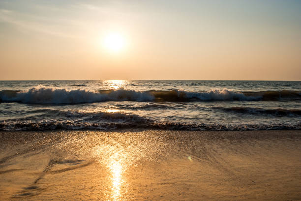 istock Soft wave of the sea on the sandy beach 1132284988