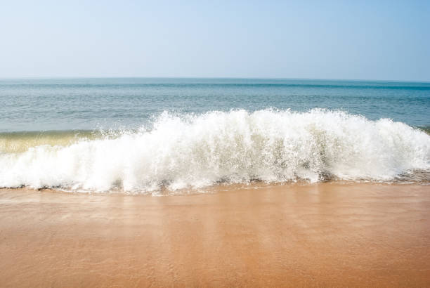 istock Soft wave of the sea on the sandy beach 1132284997