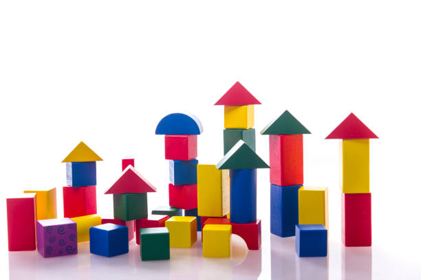 istock Set of kid toys isolated on white background. 1132285246