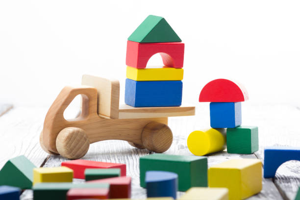 istock Set of kid toys isolated on white background. 1132285867