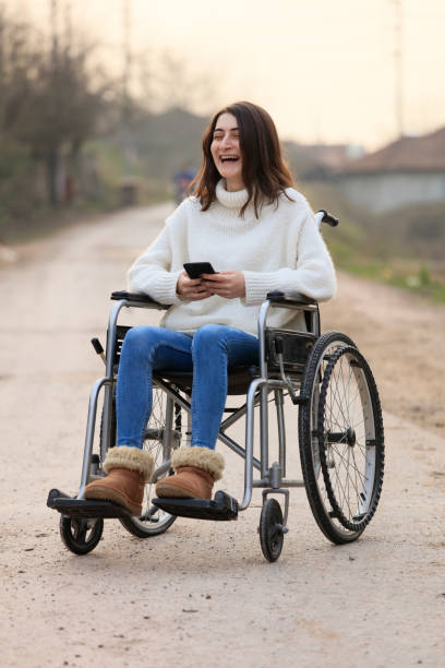 istock Young woman on wheelchair 1132290831