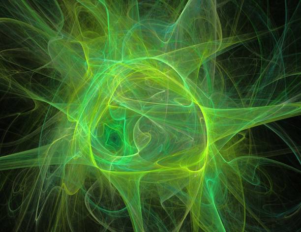 istock image of one Digital Fractal on Black Color 1132292556