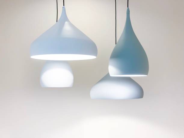 istock Modern hanging lamps against white background . Isolated background 1132292641